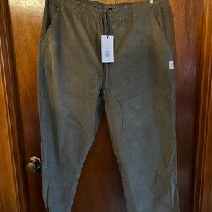 Reigning Champ Corduroy Rugby Pant Fir XL NWTs